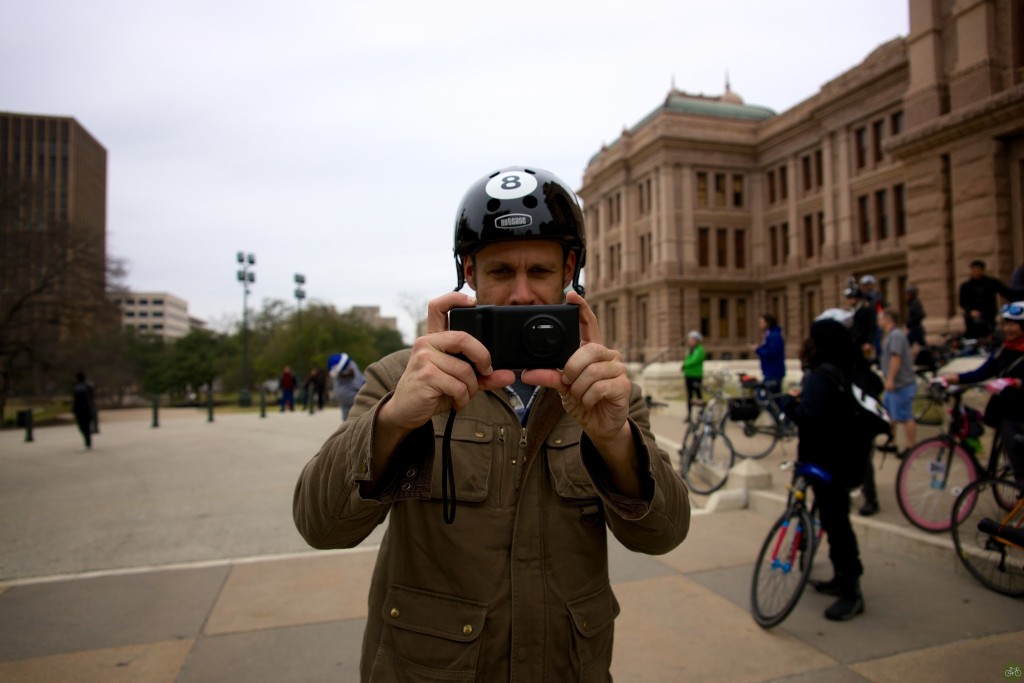 Dan on assignment with me in Austin, in 2014