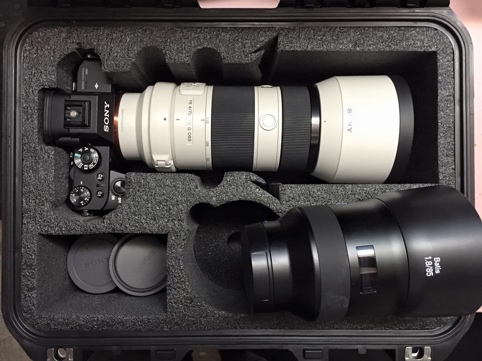 Sony 70-200 4 attached to the A7RII.