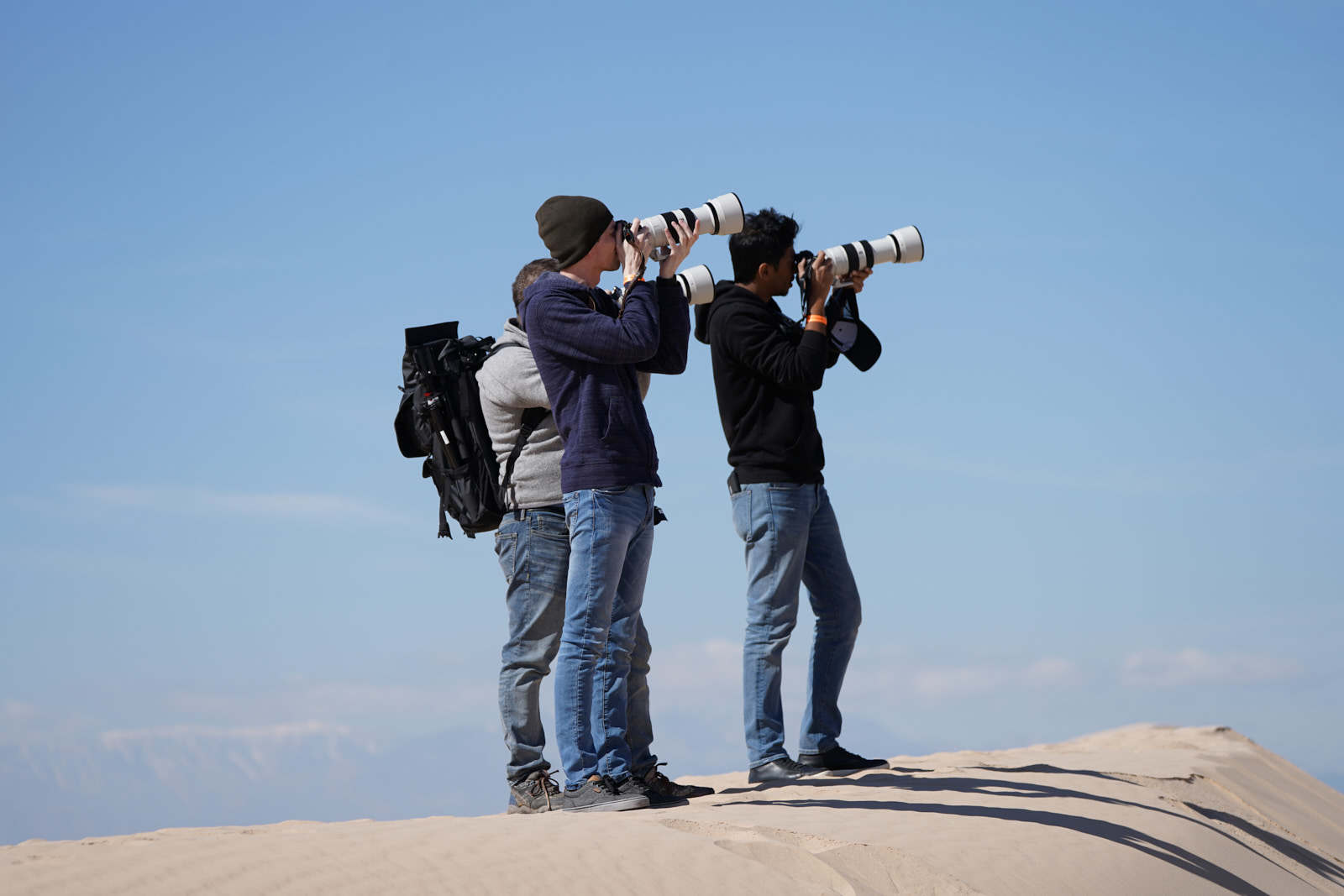 Shooting with the a7 III in the desert.