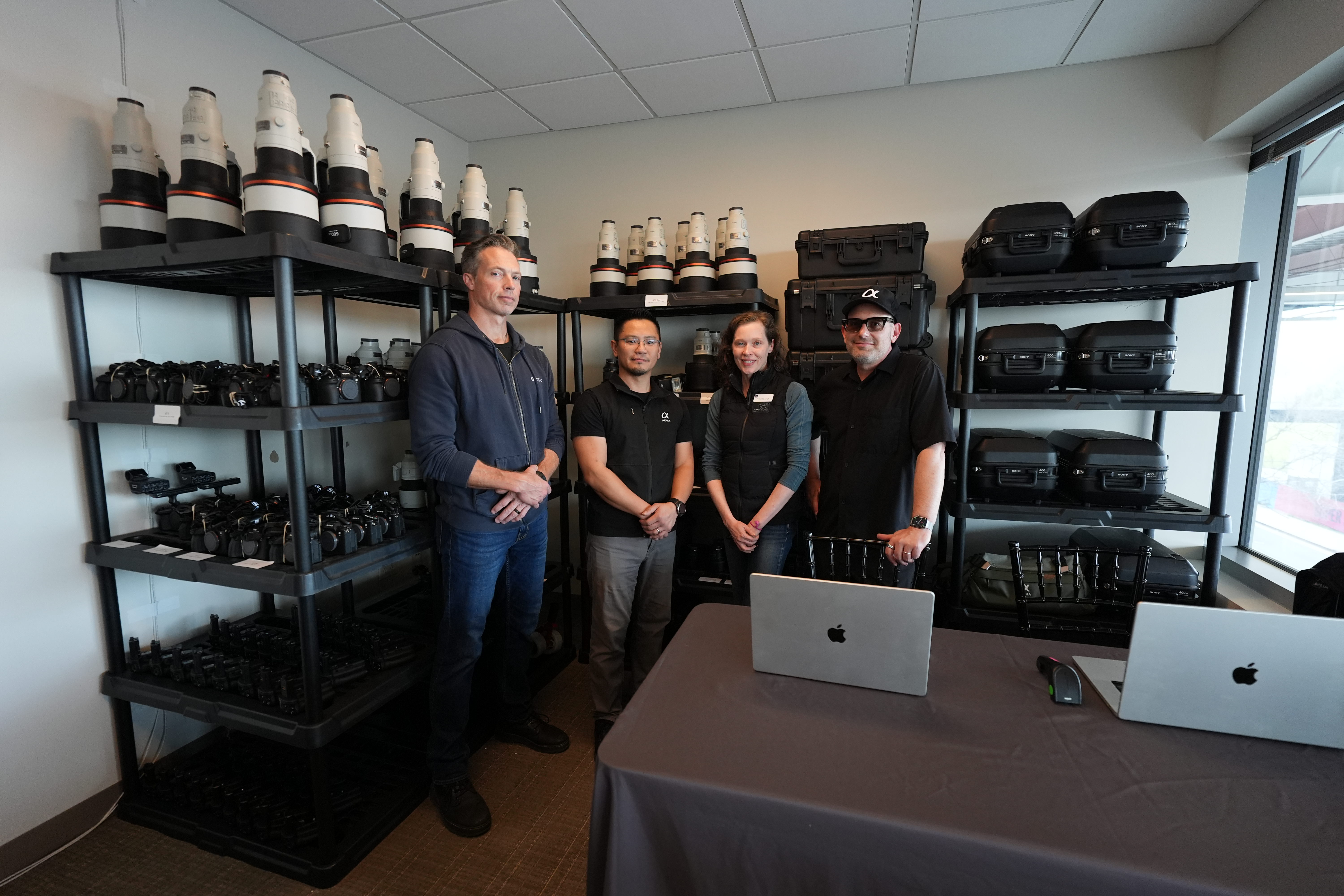 Super happy to see my friends from Sony Pro Support working the big game.